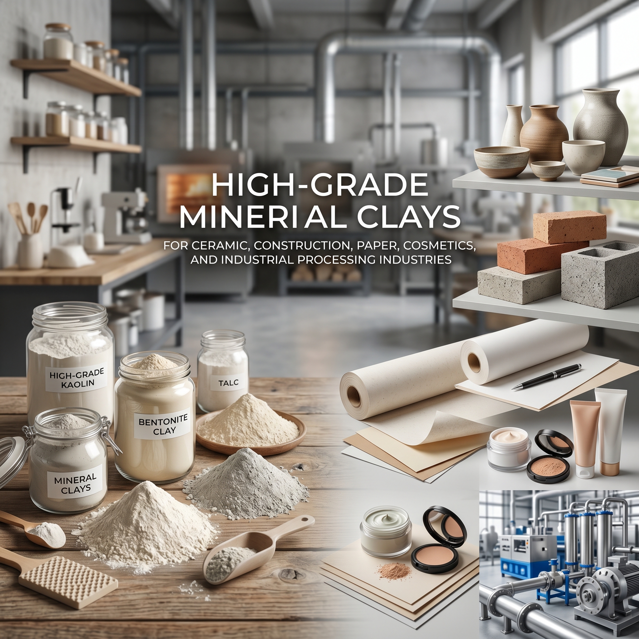 High Grade Mineral Clays Kaolin